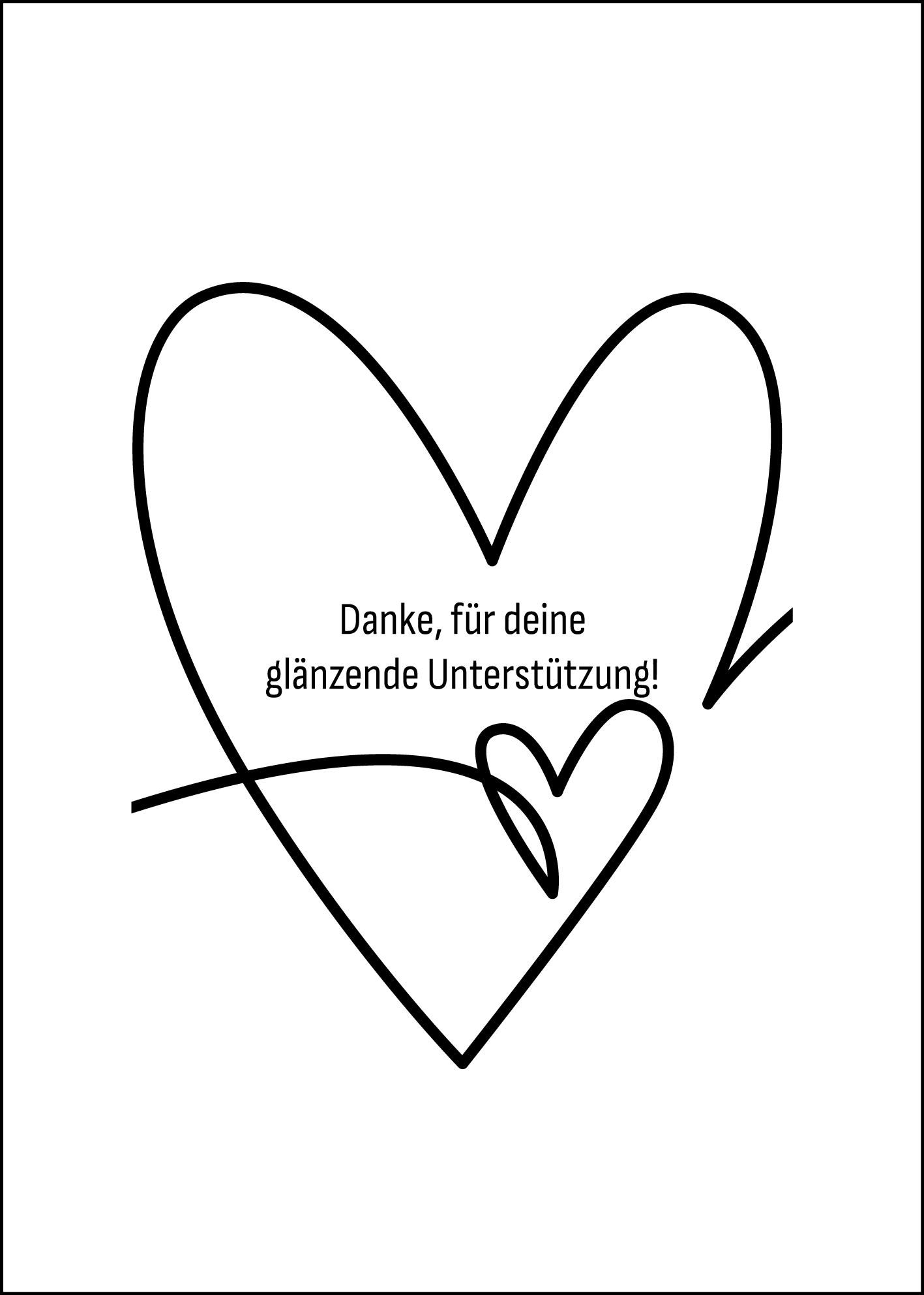 proWIN KRISTALL Danke Herz
