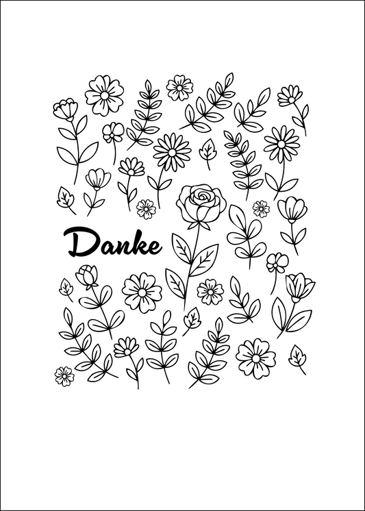 proWIN KRISTALL Danke Blumen