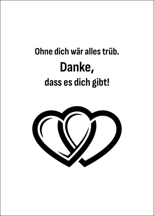 proWIN KRISTALL Danke Doppelherz