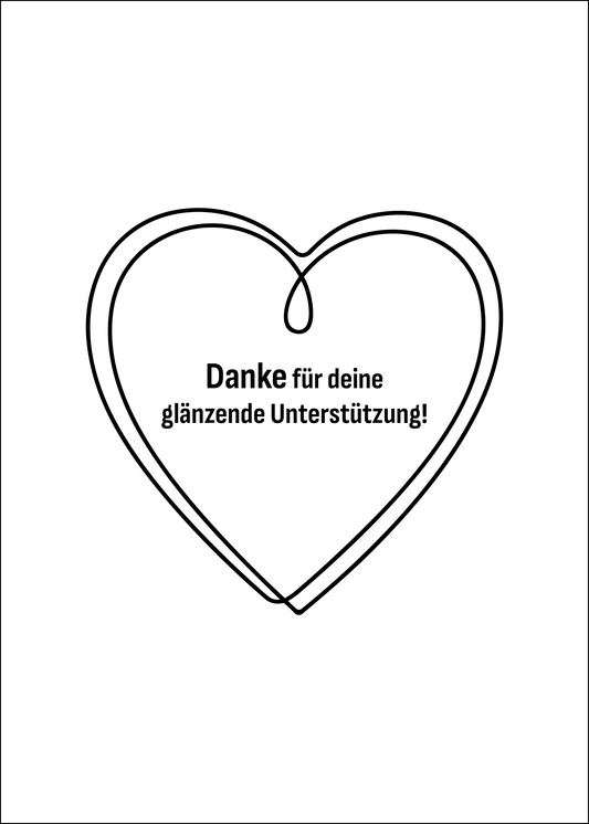 proWIN KRISTALL Danke Herz