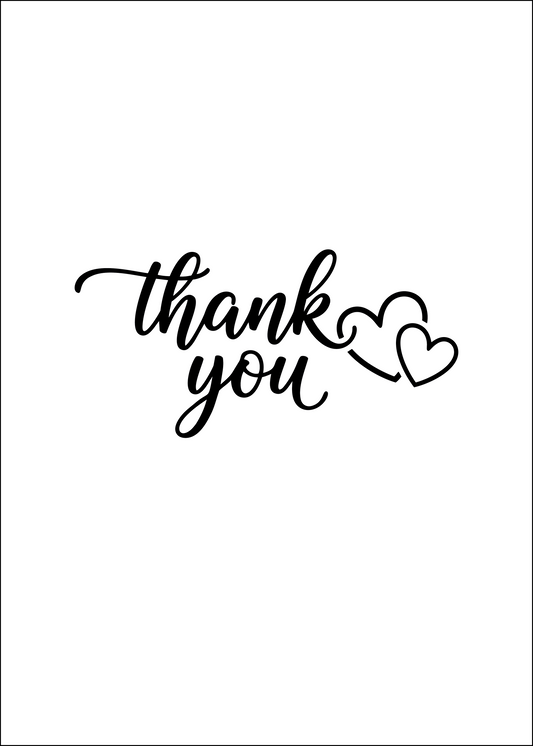 proWIN KRISTALL Danke Thank You