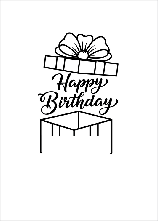 proWIN KRISTALL Geburtstag Happy Birthday