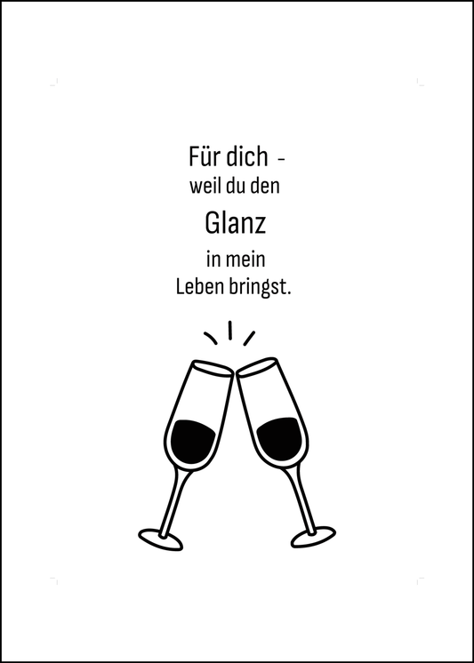 proWIN KRISTALL Danke Gläser