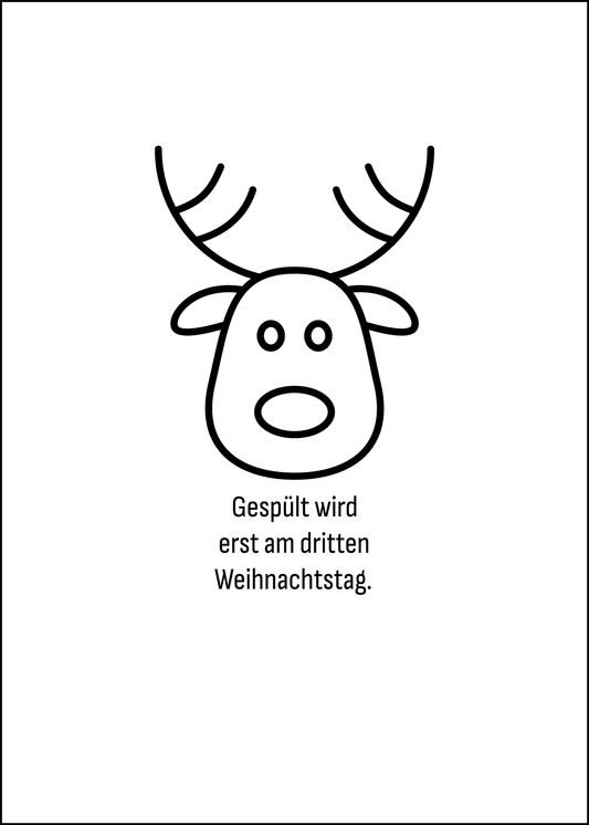 proWIN KRISTALL Weihnachten Rudolph