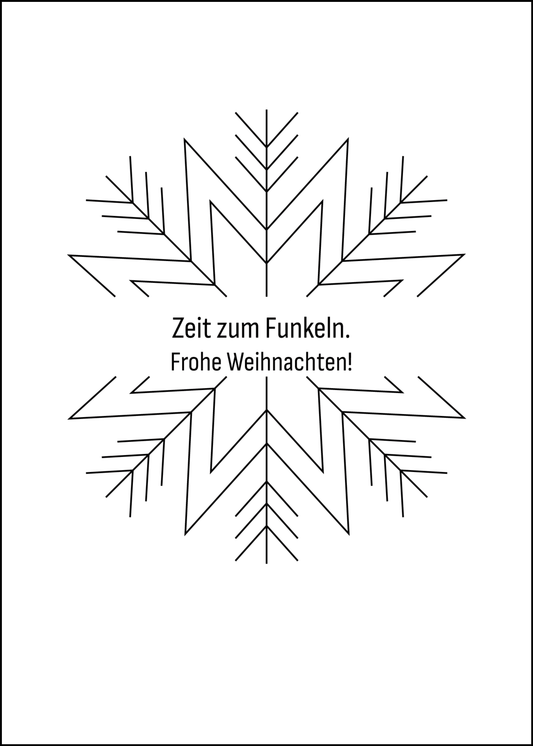 proWIN KRISTALL Weihnachten Schneeflocke