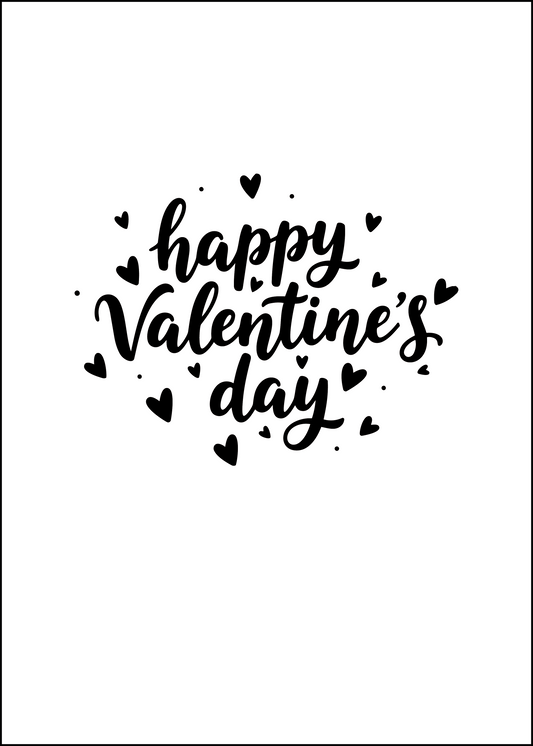 proWIN KRISTALL Valentinstag Happy Valentine's Day Hearts